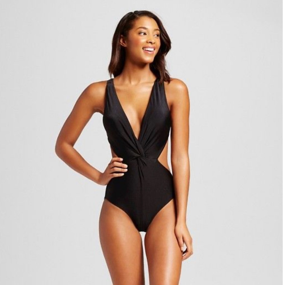 Fashion Union Black One Piece Swimwear